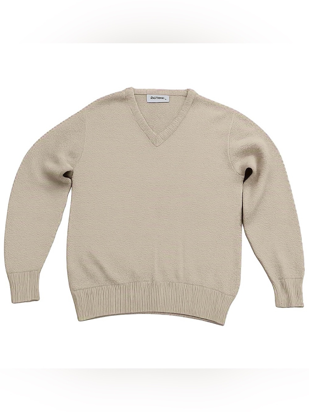 Puritan Men's V-Neck Sweater in Sandstone